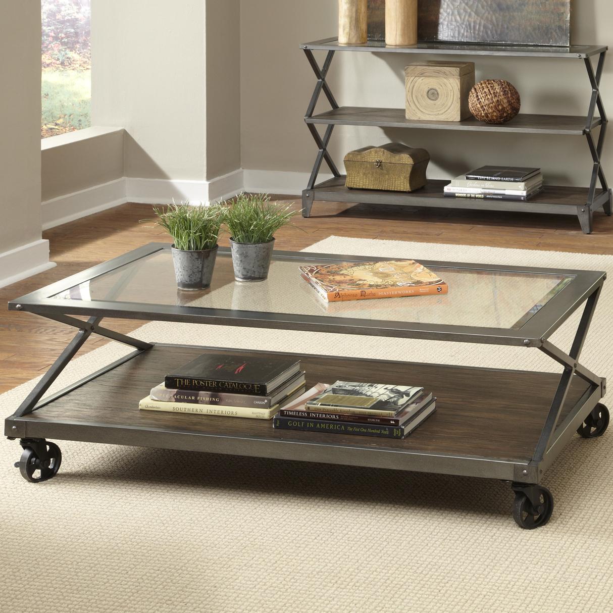 Liberty Furniture Avignon 197-OT1010 Glass Top Cocktail Table with